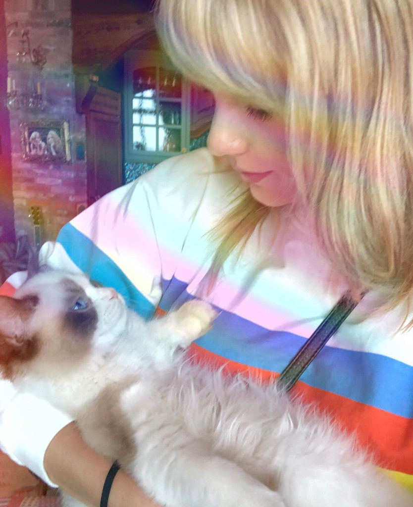 Taylor Swift Cradles Cat Benjamin Button In Adorable New Picture